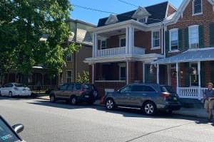 Front porches at 255–257 S. West St.