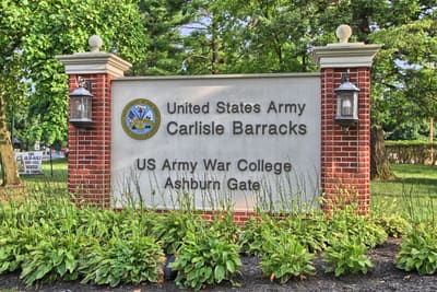 Ashburn Gate at Carlisle Barracks, home of the U.S. Army War College