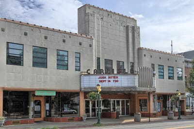 The Carlisle Theatre marquee on W. High St.