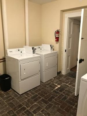 Shared laundry room at 100 W. Pomfret St.